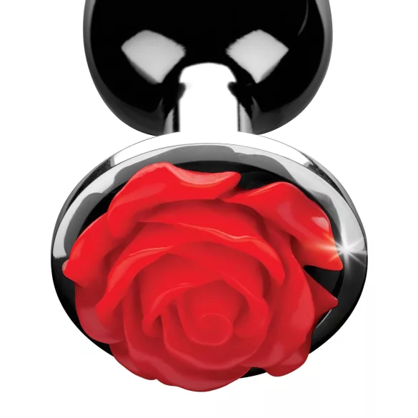 Booty Sparks - rosformad analplugg (silver)
