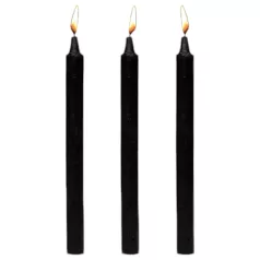   Dark Dippers Fetish - paraffinljusset för kropp (svart, 3 st)