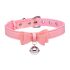 Master Series Golden Kitty - Halsband med Bjällra och Rosett (Rosa)