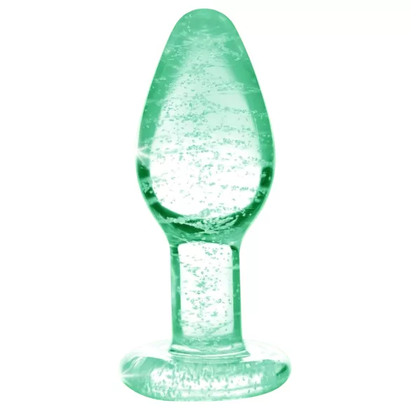 Booty Sparks Glow in the Dark S - glasanalplugg (genomskinlig)