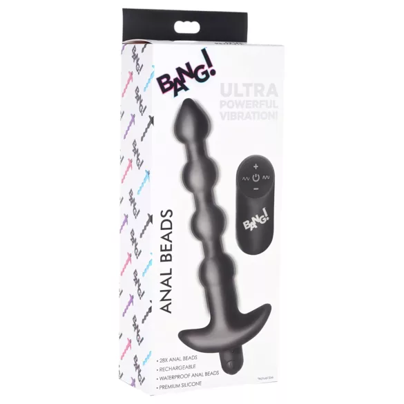 Bang! - sladdlös, radiostyrd analvibrator (svart)