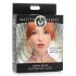 Master Series Kinky Kitty - Halsband med Kattansikte och Ring (Rosa)