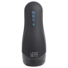   Lovebotz - automatisk masturbator med sug och vibration - vattentät svart