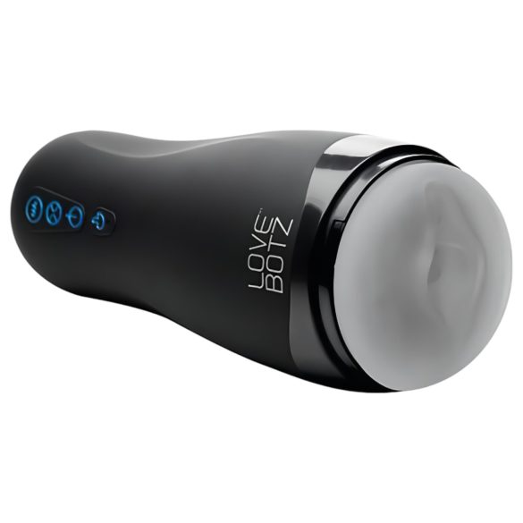 Lovebotz - automatisk masturbator med sug och vibration - vattentät svart