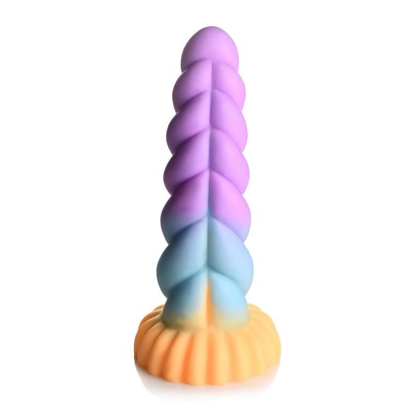 Mystiska Enhörning Dildo - 21cm (lila/gul)