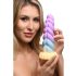 Mystiska Enhörning Dildo - 21cm (lila/gul)