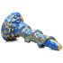 Creature Cocks Kraken - spiralbläckfiskdildo - 21 cm (guld-blå)