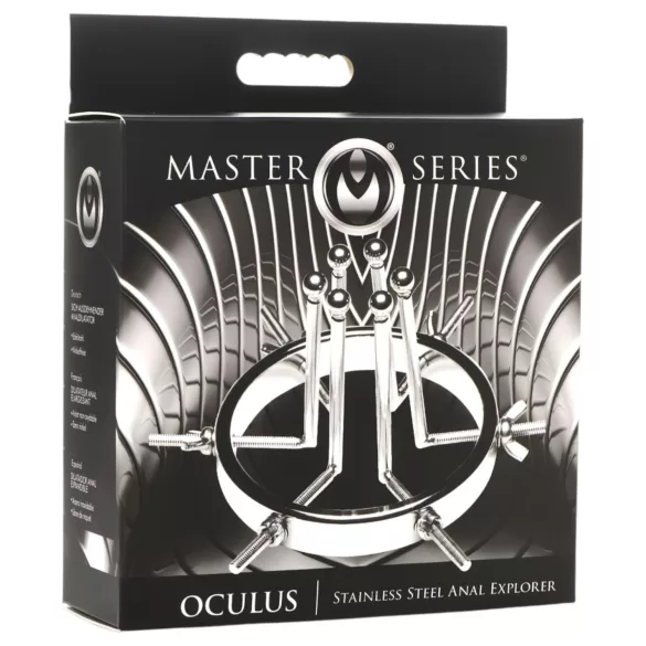 XR Brands Oculus - analplug med expanderbar funktion - rostfritt stål - silver