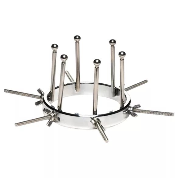 XR Brands Oculus - analplug med expanderbar funktion - rostfritt stål - silver