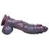 Hydra silikon dildo - 27 cm (lila)