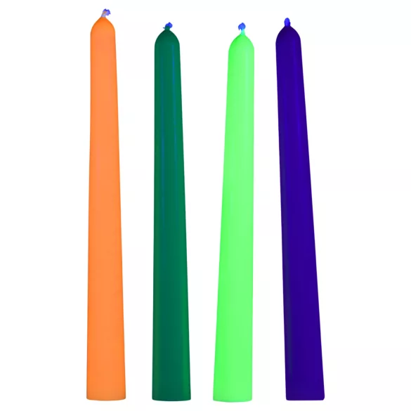 XR Brands - UV-reaktiv BDSM kroppsljus - färgade 4-pack