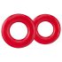 Stay Hard - penisring set - silikon - röd
