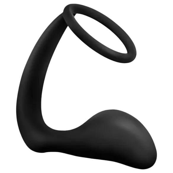Anal Adventures Platinum - analdildo med penisring - svart