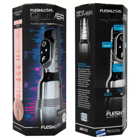 Fleshlight Quiver - vibrerande och värmande masturbator (vagina)