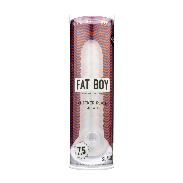 Fat Boy Check White - Penisöverdrag (19 cm)
