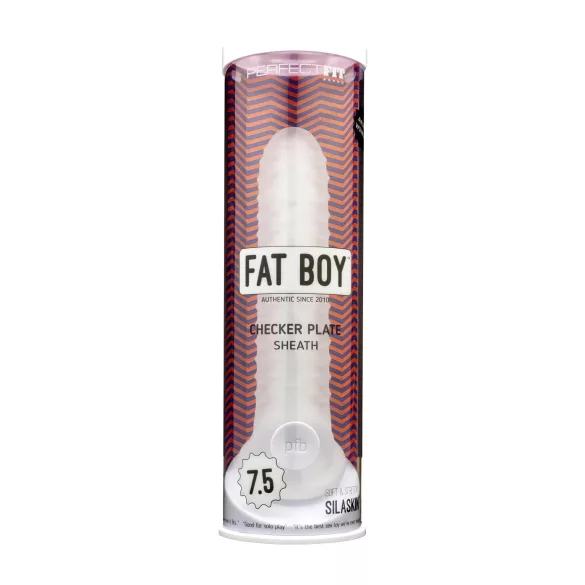 Perfect Fit - Fat Boy Checker Box - penishylsa (19 cm, vit)