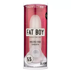 Perfect Fit - Fat Boy Micro Ribbed - penishylsa (15 cm, vit)