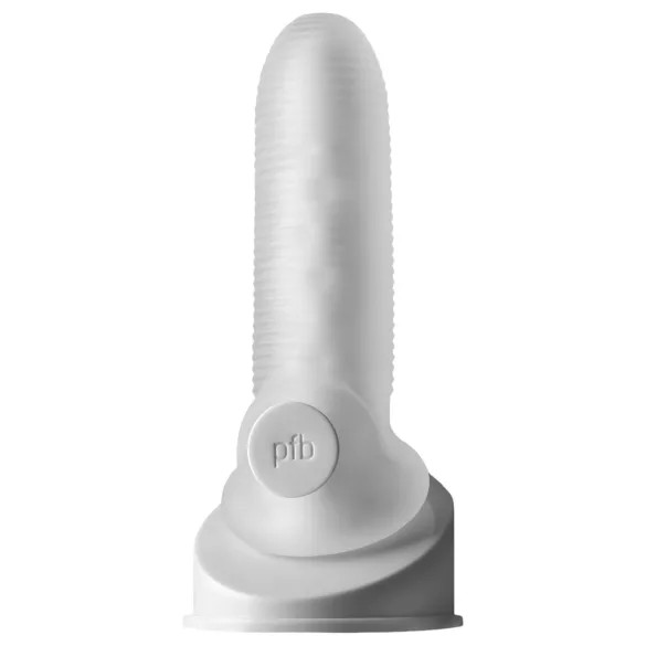 Perfect Fit - Fat Boy Micro Ribbed - penishylsa (15 cm, vit)