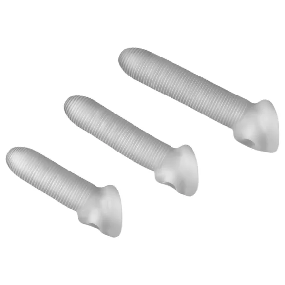 Perfect Fit - Fat Boy Micro Ribbed - penishylsa (15 cm, vit)