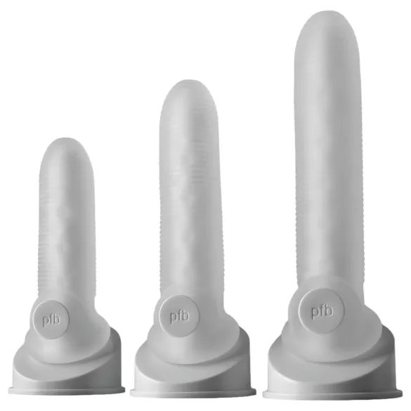 Perfect Fit - Fat Boy Micro Ribbed - penishylsa (15 cm, vit)