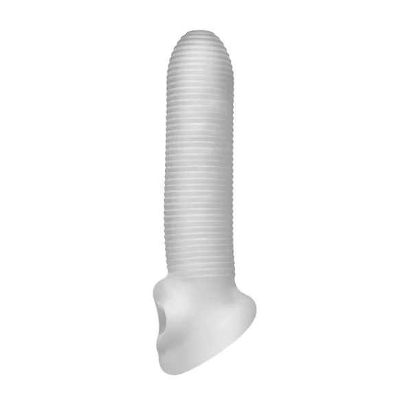 Perfect Fit - Fat Boy Micro Ribbed - penishylsa (17 cm, vit)