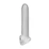 Perfect Fit - Fat Boy Micro Ribbed - penishylsa (19 cm, vit)