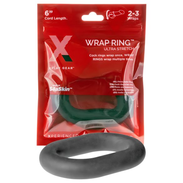 Perfect Fit Ultra Wrap 6 - penisring tjock - svart 15cm