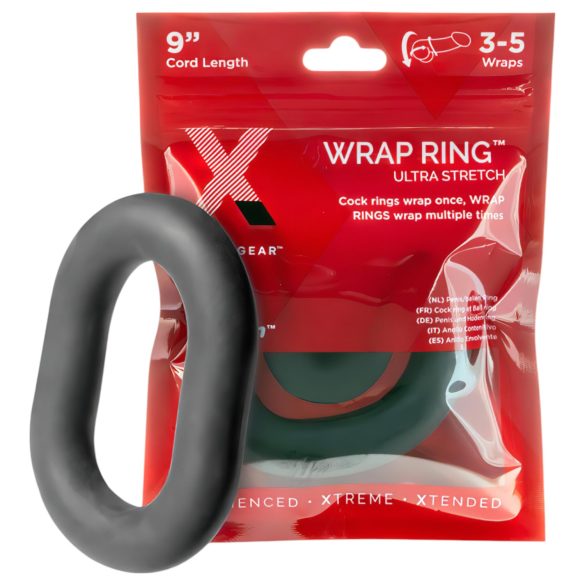 Perfect Fit Ultra Wrap 9 - tjock penisring - svart (22cm)