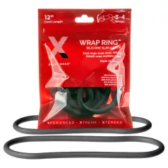 Perfect Fit Slim Wrap 12 - Tunn Penisring - Svart (30cm)