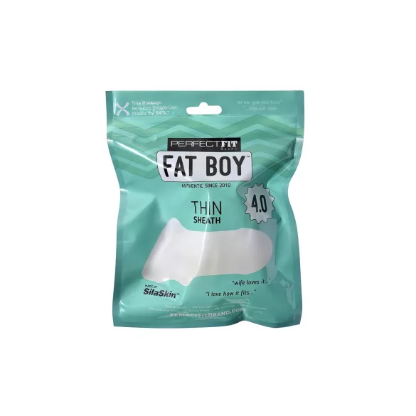 Perfect Fit - Fat Boy Thin - penishölje (10 cm, vit)