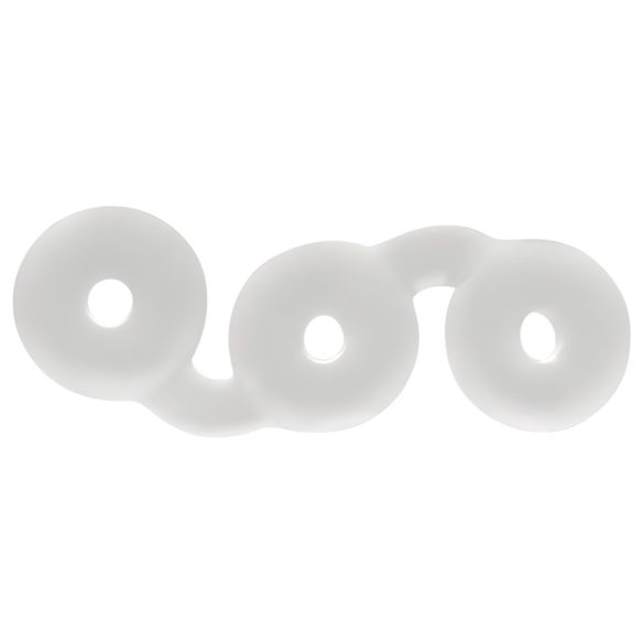 Perfect Fit Triple - penisring set - 3-pack - vit