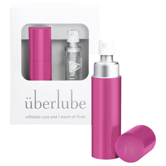 / Überlube - reseförpackning silikonbaserat glidmedel - rosa (15 ml)