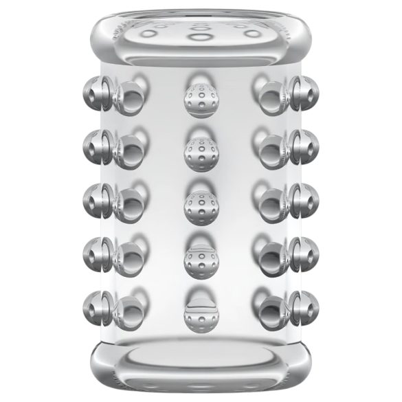 Stay Hard - penismanschett med knottrar - transparent