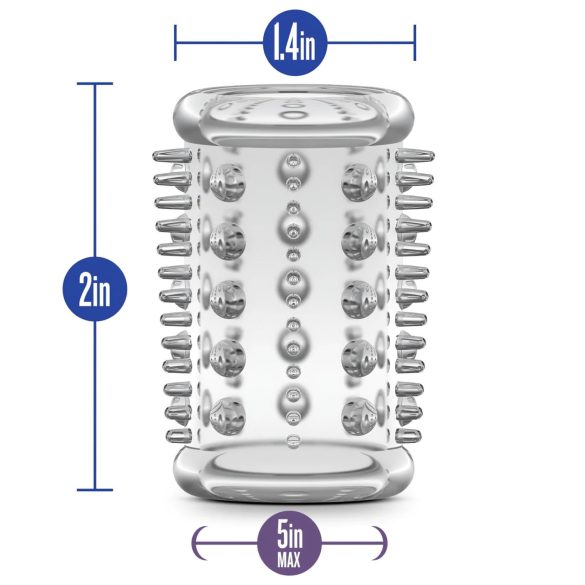 Stay Hard - penisring med små noppor - transparent