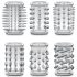 Stay Hard - Penisring Set Transparent (6 st)