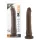 Dr. Skin 8,5 - realistisk dildo med sugkopp (brun, 20,5 cm)