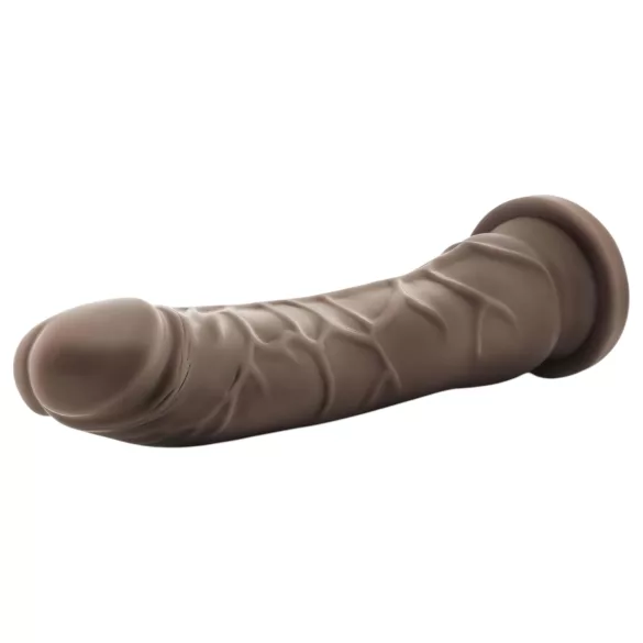 Dr. Skin 8,5 - realistisk dildo med sugkopp (brun, 20,5 cm)