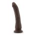 Dr. Skin - realistisk dildo med sugkopp - brun - 20,5cm