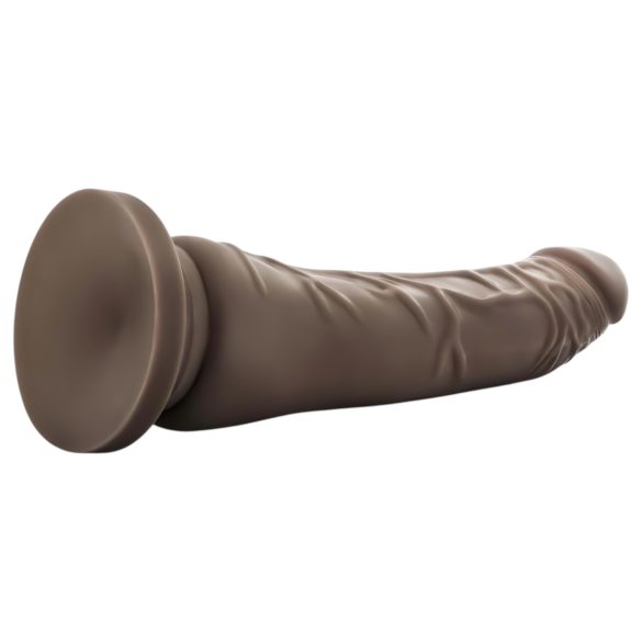 Dr. Skin - realistisk dildo med sugkopp - brun - 20,5cm