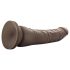 Dr. Skin - realistisk dildo med sugkopp - brun - 20,5cm