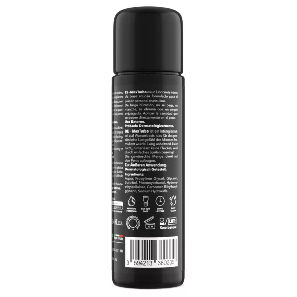 Intimateline MaxTurbo - vattenbaserat glidmedel för män (100 ml)