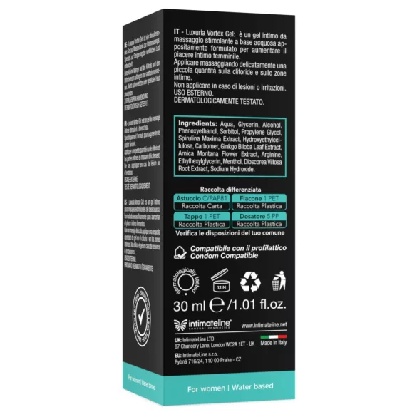 Intimateline Luxuria Vortex - kylande stimulerande gel för kvinnor (30 ml)