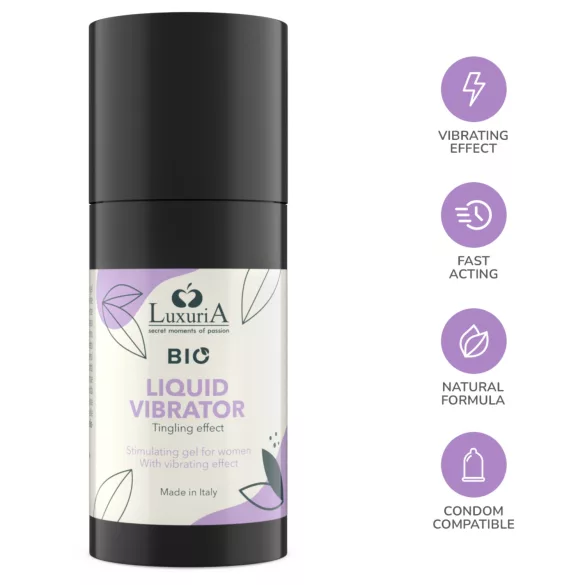 Intimateline Luxuria BIO - flytande vibratorgel för kvinnor (15 ml)