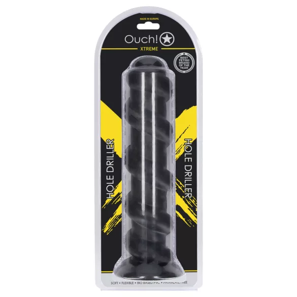 Ouch! Hole Driller - jätteanalplugg (svart) - 31,5 cm