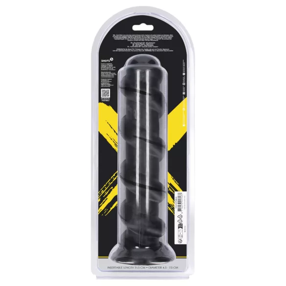 Ouch! Hole Driller - jätteanalplugg (svart) - 31,5 cm