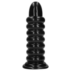 Ouch! Spiral Force - vriden analplug (svart) - 23,5 cm