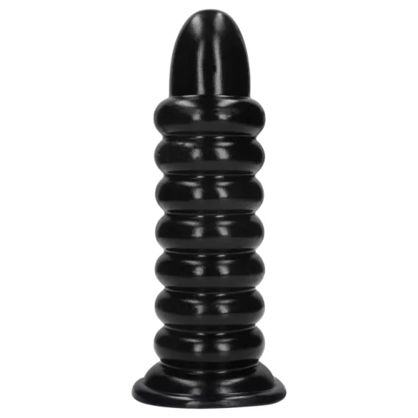 Ouch! Spiral Force - vriden analplug (svart) - 23,5 cm