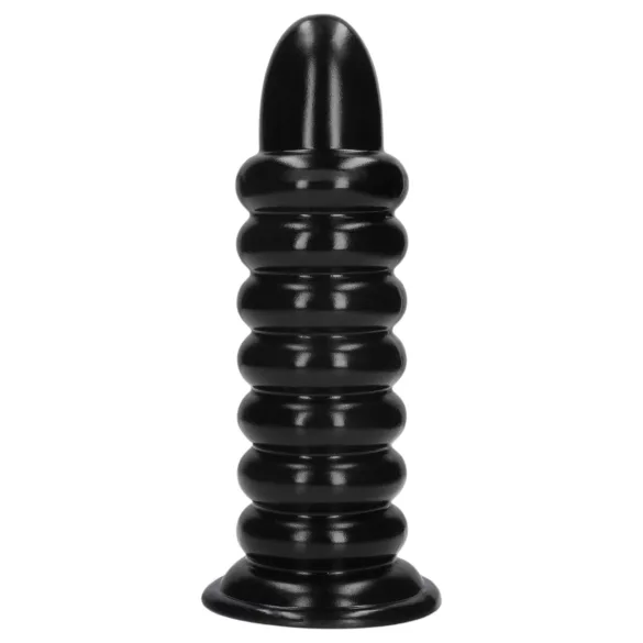 Ouch! Spiral Force - vriden analplug (svart) - 23,5 cm