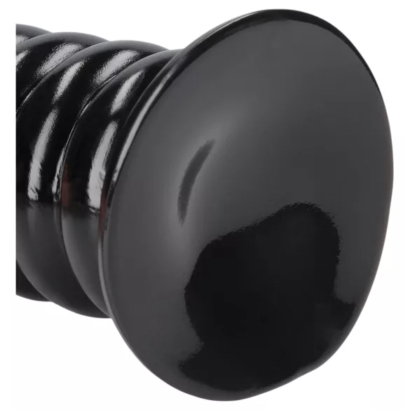 Ouch! Spiral Force - vriden analplug (svart) - 23,5 cm