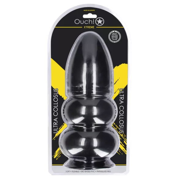 Ouch! Ultra Collosus - extra stor analplugg (svart) - 33 cm